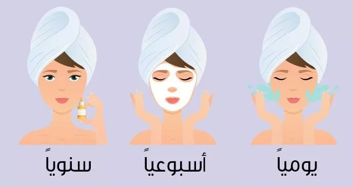 روتين العناية بالبشرة قبل النوم